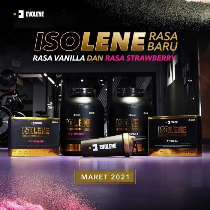 Terbaru Evolene Isolene Whey Protein Isolate 396 Gram Rasa Strawberry Stroberi Termurah