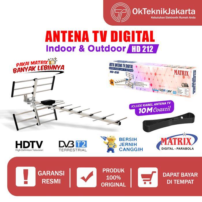 ID MATRIX ANTENA TV DIGITAL HD211 / HD 211 / HD-211 FREE KABEL / ANTENA OUTDOOR MATRIX