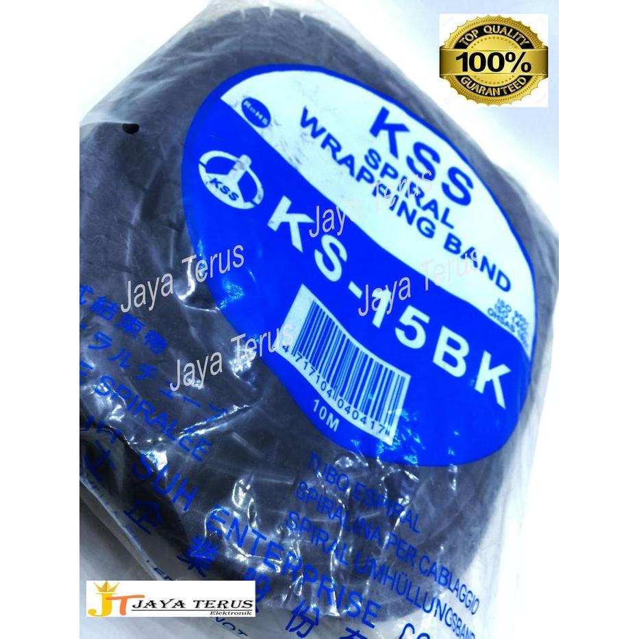TRIKTRIK- Protektor Kabel Spiral Kss Ks 15 Hitam Spiral Wrapping Band Kss