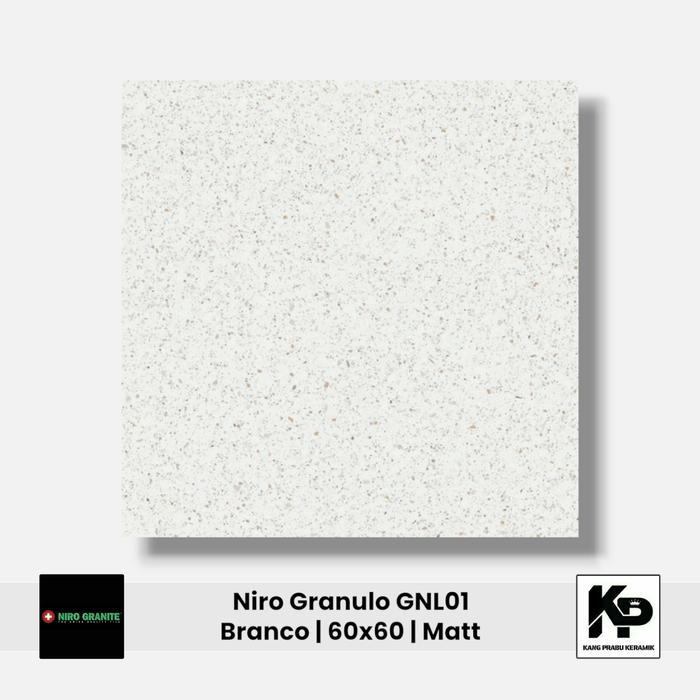 Granit NIRO GRANITE Granulo GNL01 Branco 60x60 Cm