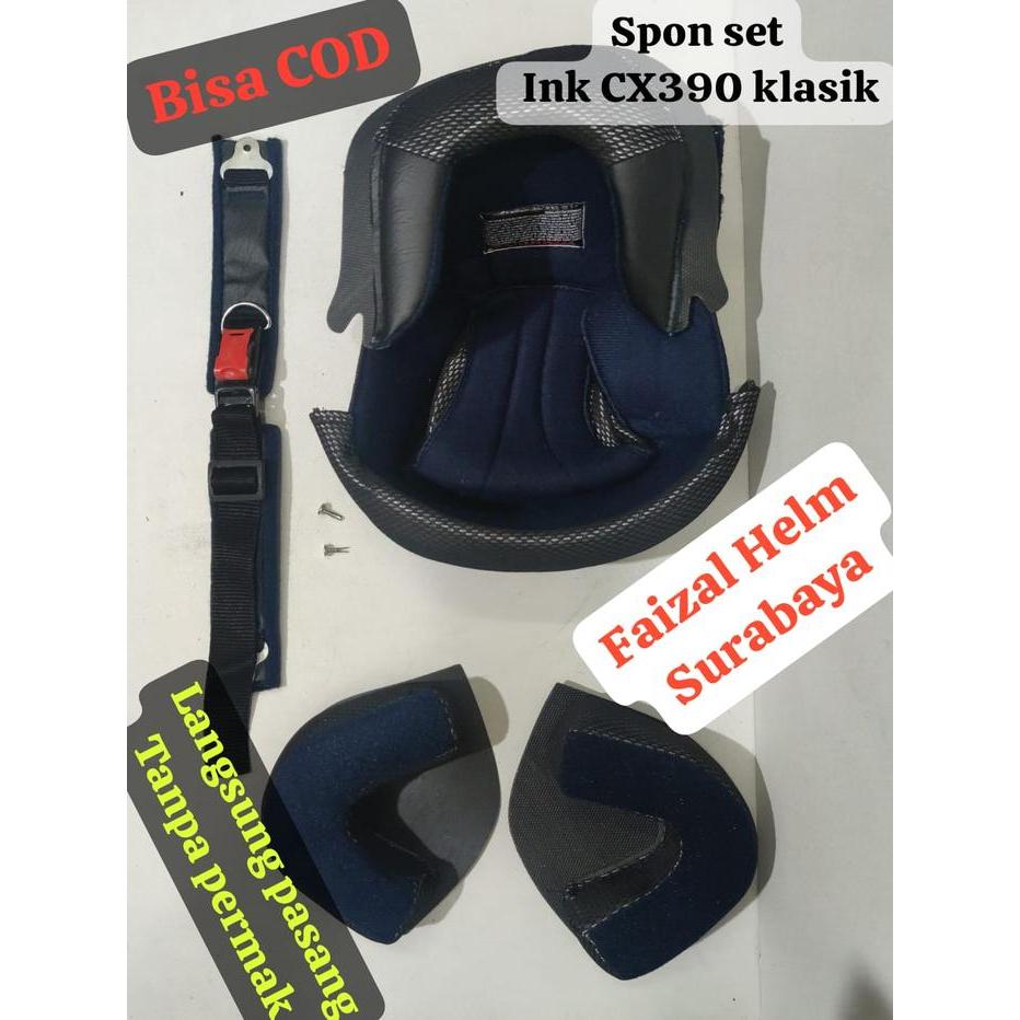 TERMURAH SPON SET HELM INK CX390 KLASIK BATMAN READY STOCK