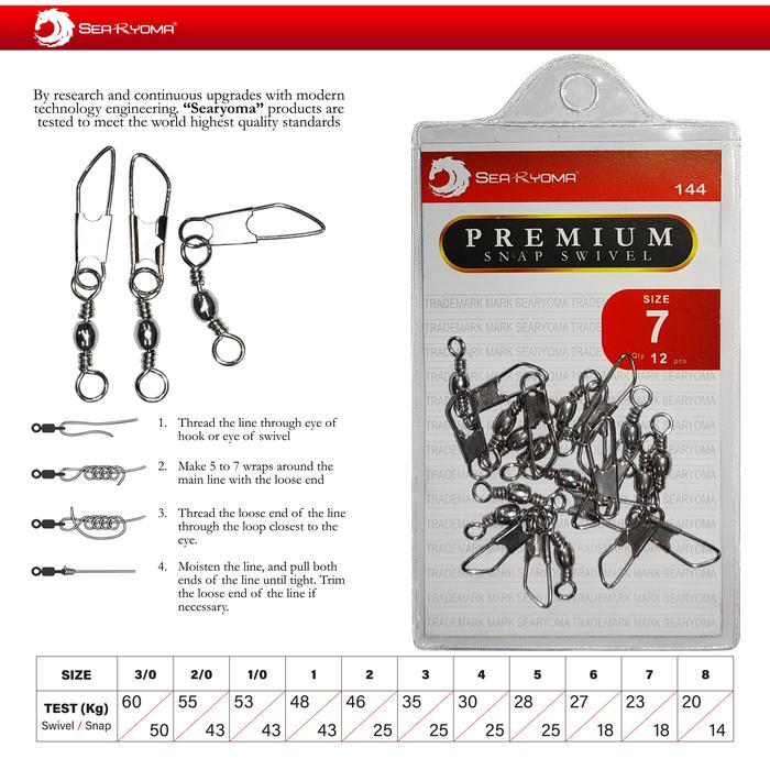 pscgz5- Searyoma Snap Swivel / Kili Kili2 Peniti 144 Pancing Laut Danau Empang