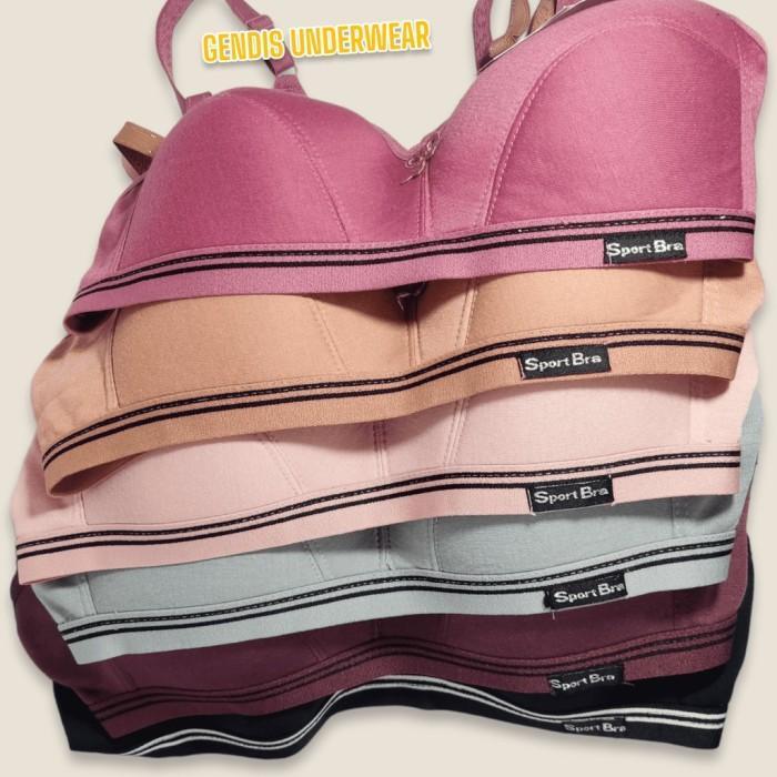 3 PCS Gendis - Karet Bawah 537 - Bra Olahraga Bh Busa Sport Wanita