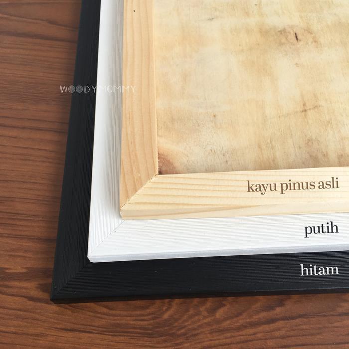 kemgraf- Frame Poster A3+ 32X48 Cm A3 Plus - Bingkai Kayu Pinus Natural - Pigura Figura