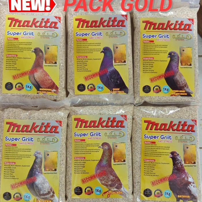 ASIANAN GRIT MAKITA GOLD GRIT MERPATI PUTER DEKUKUR DARA PAKAN BURUNG