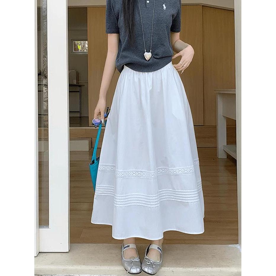 STYLE FASHION Rok Wanita Import - Rok Maxi Wanita terbaru - Rok kekinian Rok wanita Gaun putih mini