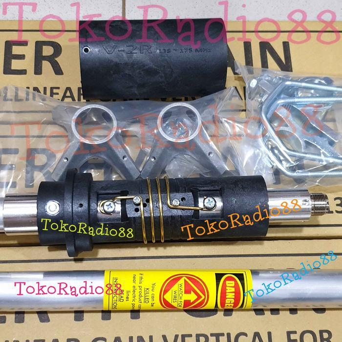 ID ANTENA V2R TELEX HYGAIN TAIWAN LOADING BESAR V2 VHF