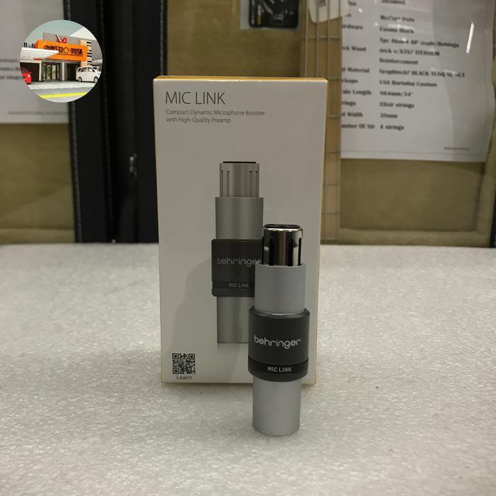 MURAH BEHRINGER MIC LINK -compact dynamic mic booster w/ high quality preamp