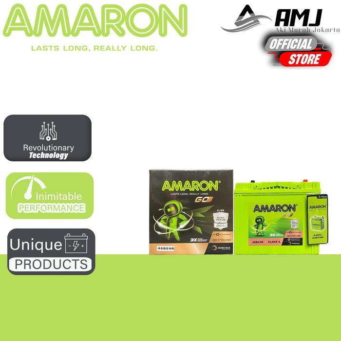 Amaron GO Aki Mobil Daihatsu Terios 46B24R / NS60 - 45Ah Aki Kering