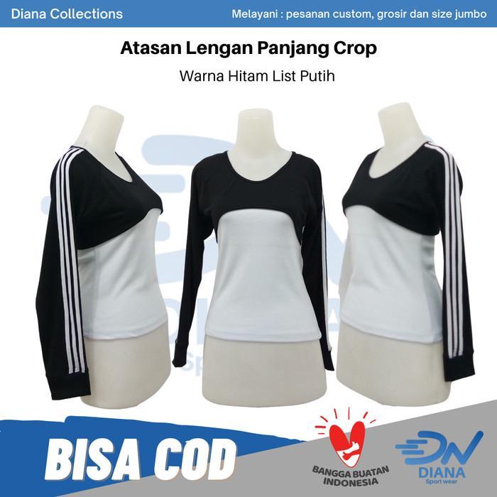 ATASAN WANITA BAJU TILLE / ATASAN TILE CROP / BAJU SENAM TILE