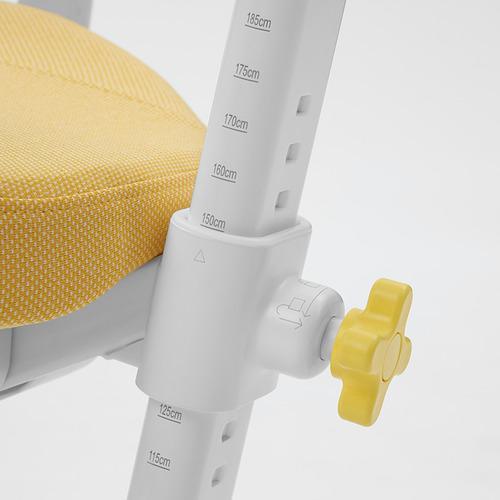 1 Set Meja Dan Kursi Kantor/Belajar Nimalis Putih/Kuning Modern