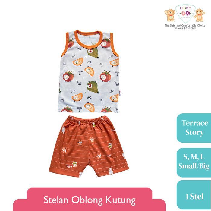 7do6- Libby Stelan Oblong Kutung Motif Terrace Story(1 Stel)