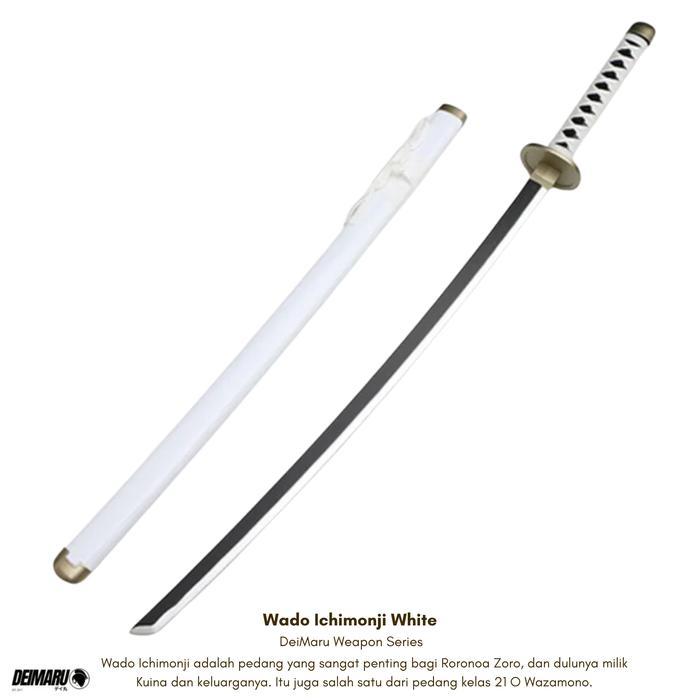 Replika Pedang Wado Ichimonji Zoro Anime One Piece - Pedang Kayu