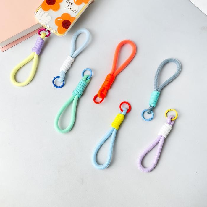 Sugihmakmur29 Satset.IndTali Gantungan Handphone Warna Macaron Stretch Lentur Elastis. (Ts). Mika