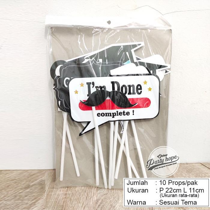 35jnw- Fun Props Lulusan Wisuda / Foto Booth Sekolah / Foto Props Graduation