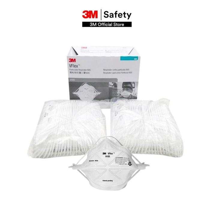 3M Masker N95 9105 VFlex Particulate Respirator - 1 Box isi 50 Masker