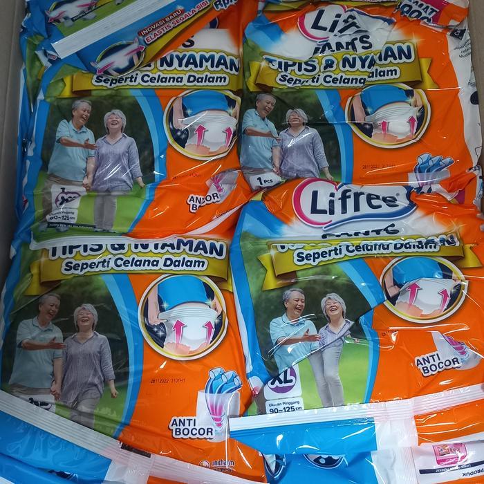 MULTIHEALT- [Paket Murah 24Pcs] Lifree Sachet Pants Popok Celana Dewasa Orang Tua