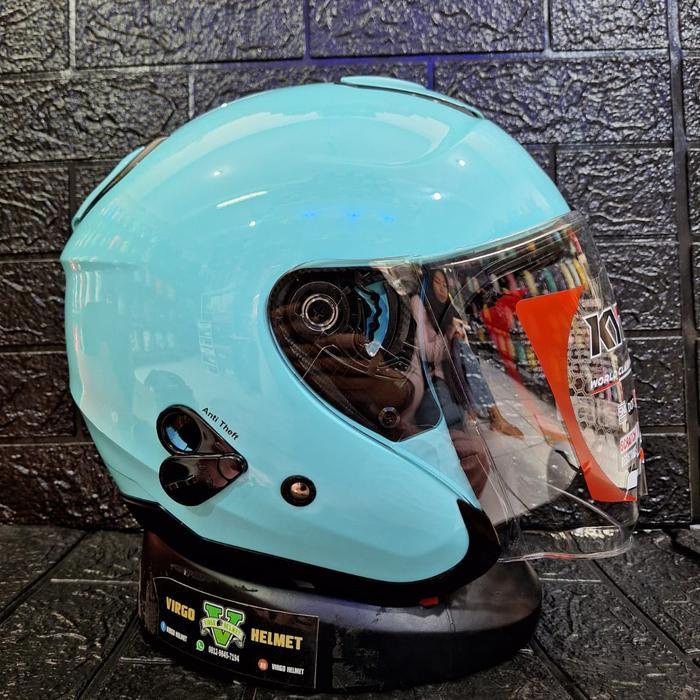 HELM KYT KYOTO SOLID AQUA BLUE