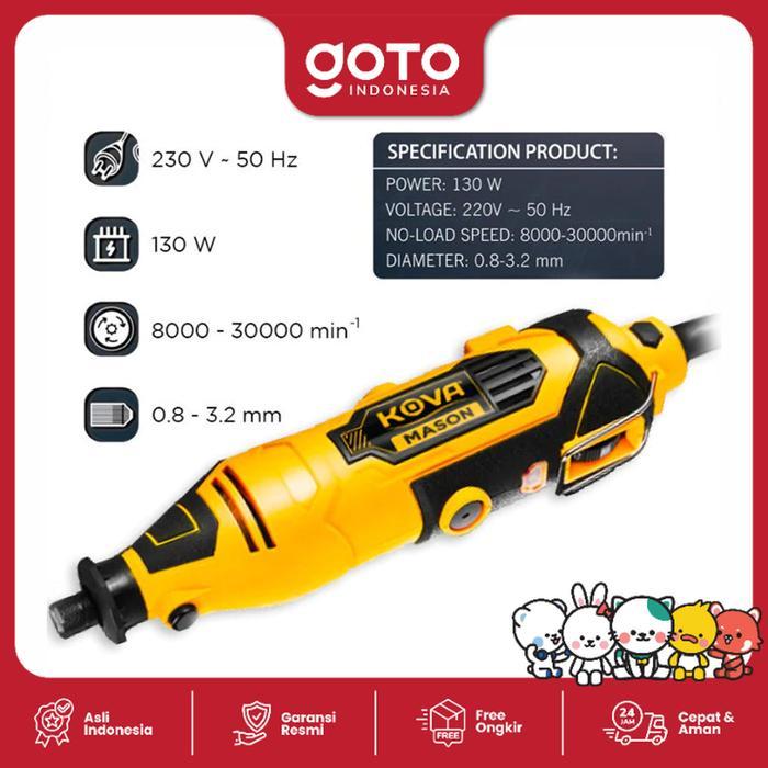 Kova Mason Mini Die Grinder Tuner Set 40 Pcs Gerinda Bor Mini