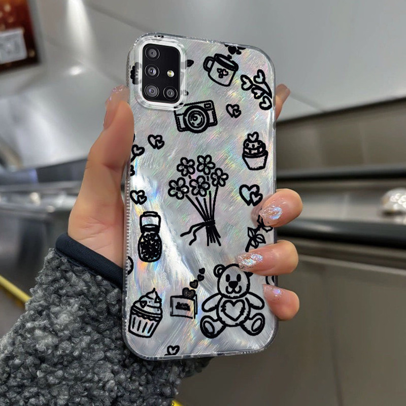 Casing Hp Samsung Galaxy A51 M40s Case Casing HP Softcase ponsel silikon tahan jatuh transparan riak