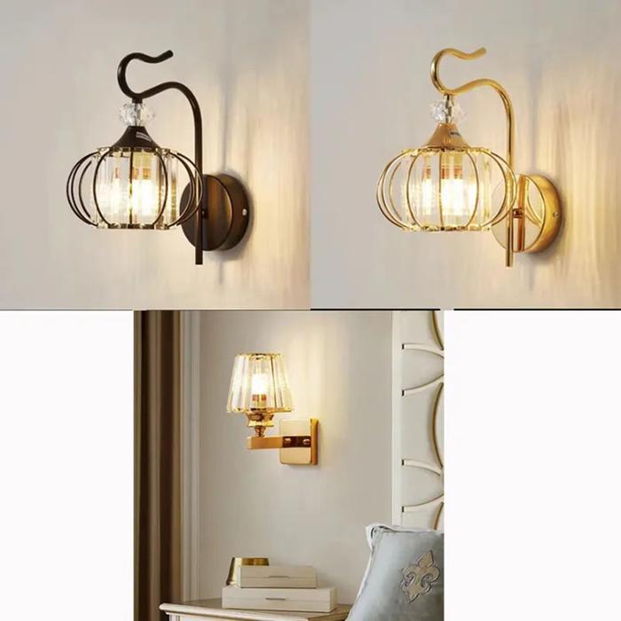 TERAS / LAMPU HIAS DINDING / LAMPU DINDING MURAH / LAMPU HIAS GAYA MEWAH / DEKORASI RUMAH WALL LAMP