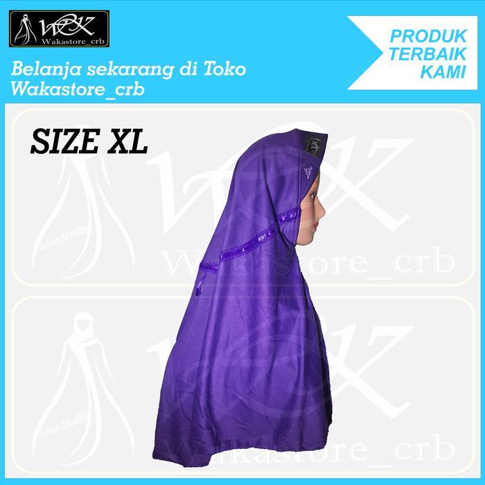 New- Kerudung Hijab Sekolah Anak Warna UNGU TERONG TK SD SMP SMA DEWASA