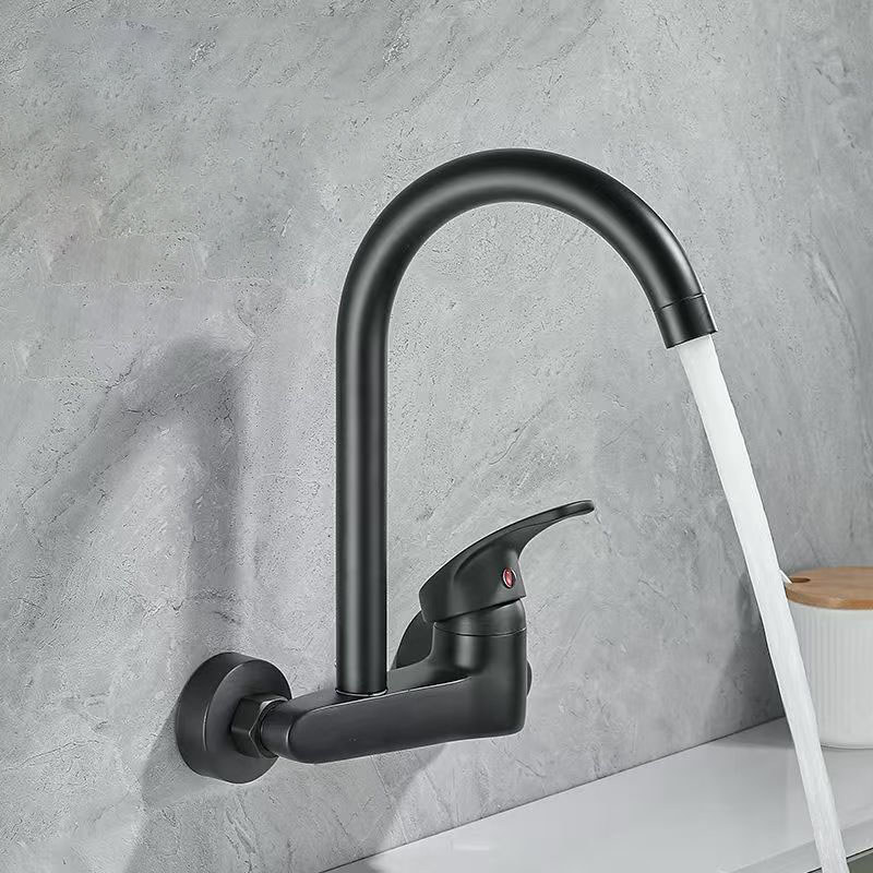 Dish sink faucet wall mounted double hole household sink sink sink sink sink wall outlet hot and