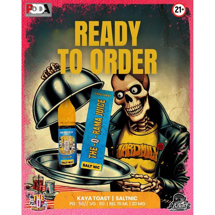 THE O RAMA V1 KAYA TOAST SALT NIC 15ML 20MG THE ORAMA KAYA TOAST