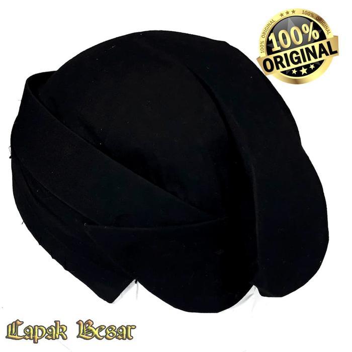 ASLI Blangkon Gaya Solo Alusan Hitam Polos BJ105 READY STOCK