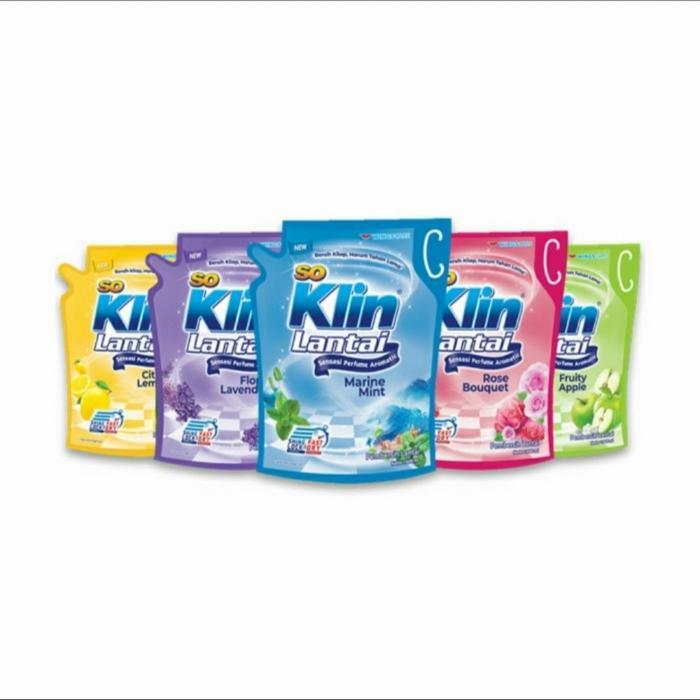 Soklin Lantai Biru/Ungu/Kuning/Hijau/Pink - Cairan Pembersih Lantai Refill 1600 ml