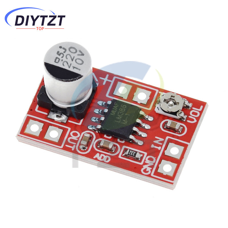Diytzt 1/3Pcs Dc 5V-12V Micro Electret Amplifier Mic Condenser Microphone Amplifier Board Volume