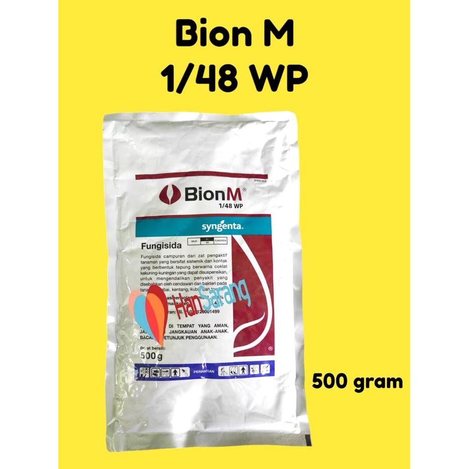 HS7 BION M 500GRAM FUNGSIDA dijamin ORIGINAL ASLI 100% fungisida untuk busuk daun Bion M 1/48 WP