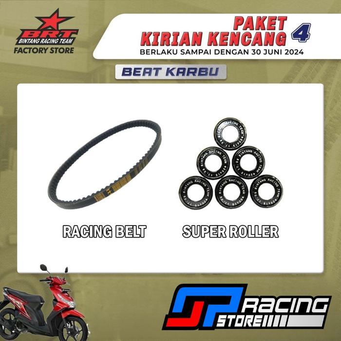 Paket Kirian 4 Brt Super Roller - Racing Vbelt - Beat Karbu