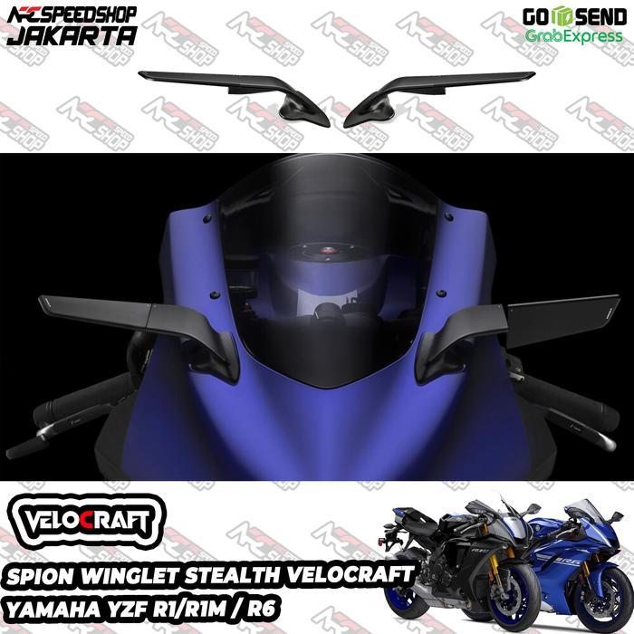 Spion Stealth Model Winglet VELOCRAFT Rearview s Fairing Yamaha R6 R 6 2017 - 2025 R1 R 1 R1M R 1 M