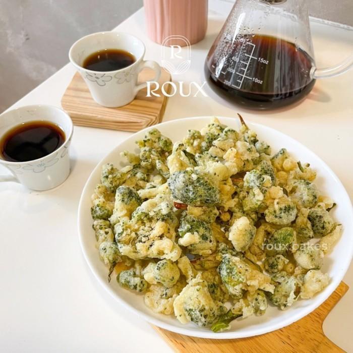 idom- Roux Veggie Broccoli Crunch 50G - Keripik Sayur Brokoli Kering Healthy