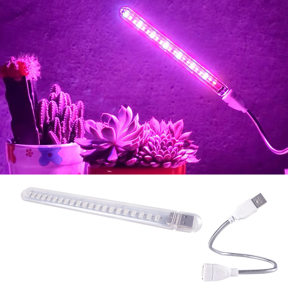 Usb Led Plant Growth Light Full Spectrum Plant Growth Promotion Light Portable Flexible Hose Plant