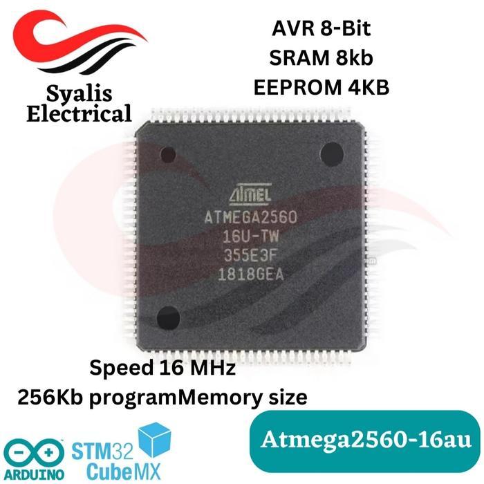 TRONIC- Atmega2560 Smd Atmega 2560 16Au Chip [Syalis]