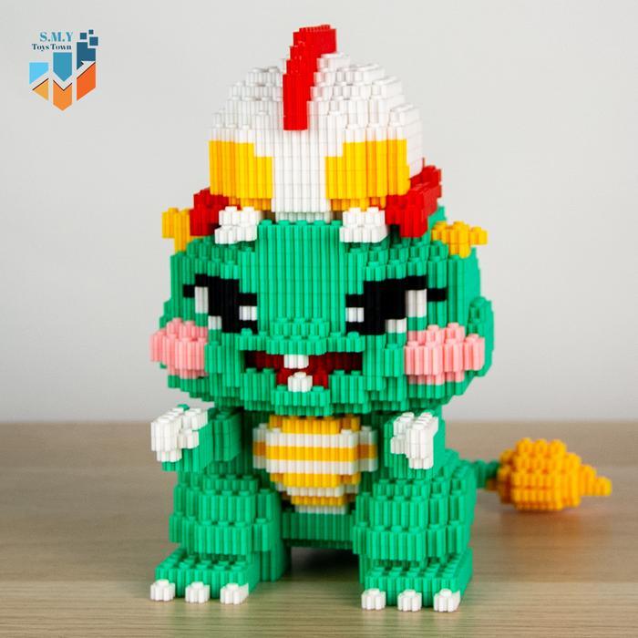 Smy Nano Block Godzilla Ultraman Mainan Anak Bricks Education Toys Balok Susun Puzzle Animasi 3D Diy