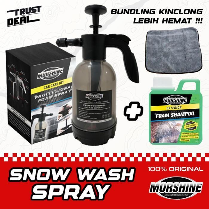 BERKUALITAS Alat Semprot Salju Busa Cuci Mobil Motor Pompa Manual MORSHINE