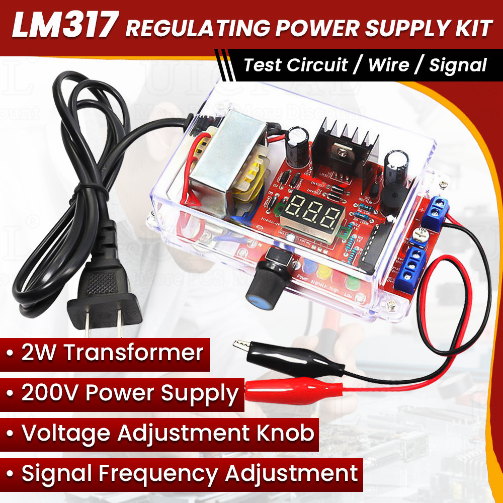 Diy Kit Lm317 Adjustable Regulated Voltage 110V 220V To 1.25V-12.5V Step-Down Power Supply Ule Pcb