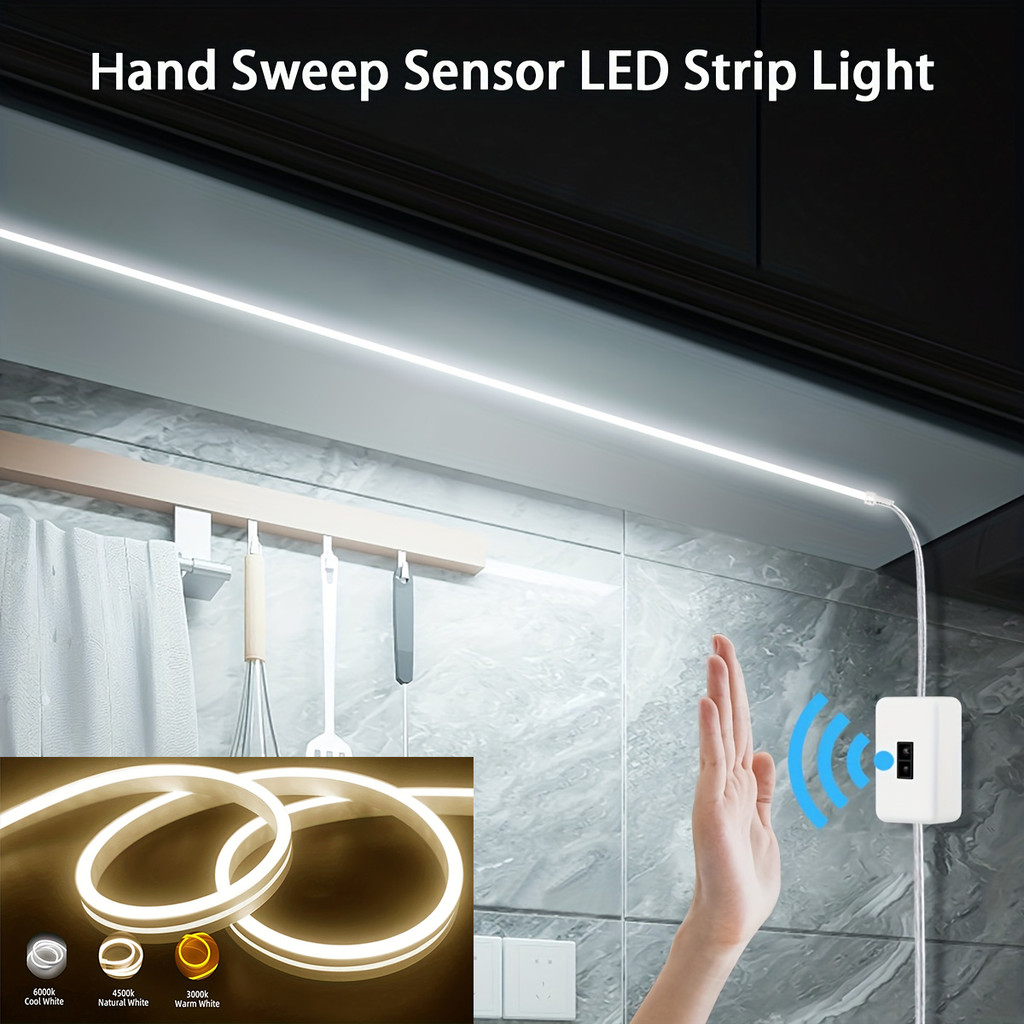 Neon Led Light Strip 5V Usb Smart Gesture Sensor Dimmer Switch Flexible Waterproof Silicone Neon