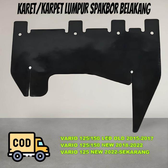 karet tahanan lumpur spakbor belakang vario 125 150 led old dan new K59 Berkualitas