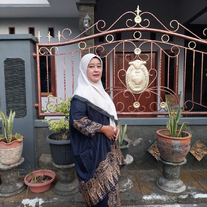 Setelan Batik Jupri Viscose Wanita All Size (M-XXL) - Bawahan, Atasan