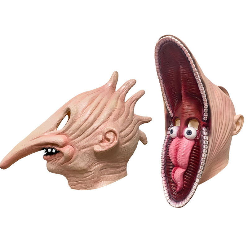 Halloween Horror Party Cosplay Adam And Barbara Full Head Latex Mask Cosplay Accessories Latex Mask