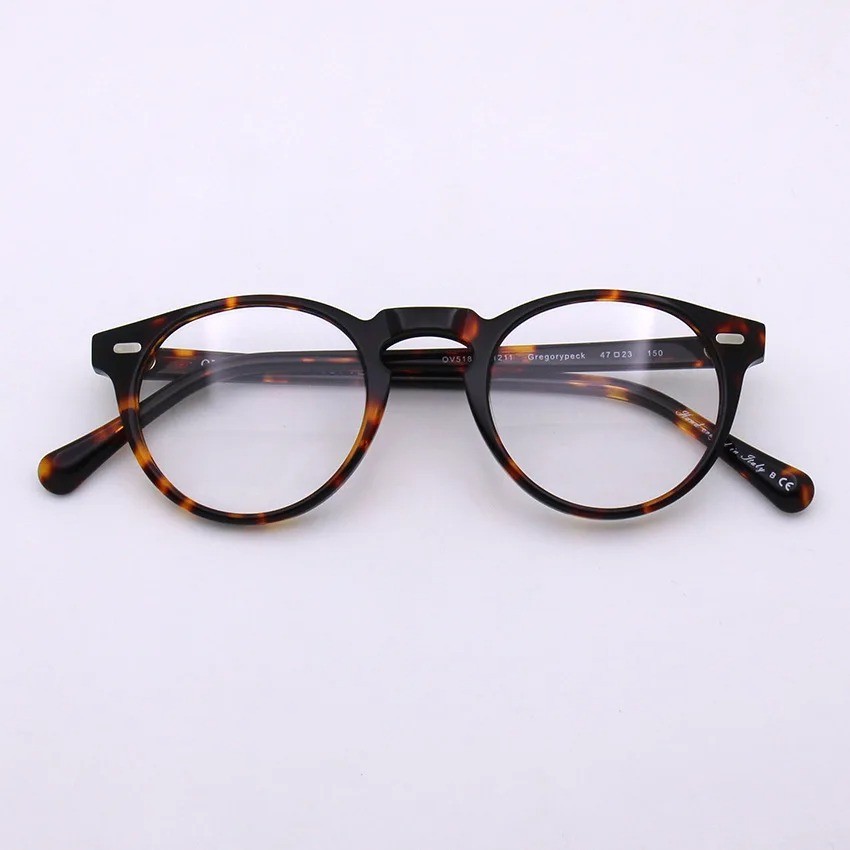 Retro Vintage Round Gregory Peck Spectacle Myopia Glasses Optical Frame OV5186 Acetate Eyeglasses
