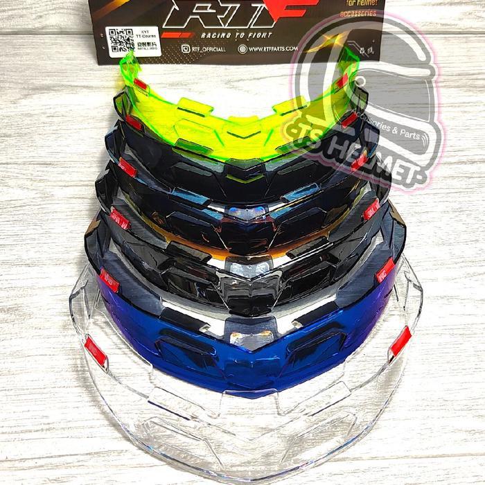 TERMURAH Spoiler helm Ttc Premium Rtf Iridium Motorcycle READY STOCK