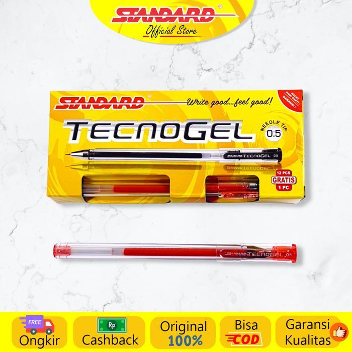 i6oj- Standard - Pulpen Tecnogel 0.5 ( Alat Tulis / Pen / Ballpoint / Pena )