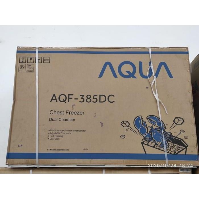 Aqua Aqf 385 Dc / Aqf385D Chest Freezer Lemari Pembeku 365L Ori Resmi