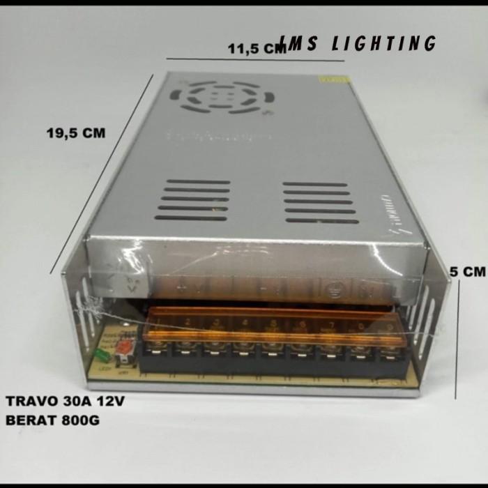 Trafo 30 Amper 360W Indoor / Adaptor 30A Dc-12V