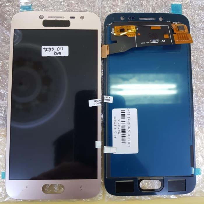 Lcd 1Set Samsung J250 J250F Galaxy J2 Pro Original Gold Bisa Kontras